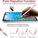 Stylus Pen for iPad 2018-2025 with Palm Rejection, Apple Pencil for Pad11th/10th/9th/8th/7th/6th Gen, iPad Pro 11/12.9 inch, New iPad Air 2025 11&13-inch(M3/2) /5th/4th/3th Gen, iPad mini 6th/5th