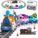 Train Set for Toddler Toys,Electric Train Toy for 3-5 Year Old Boy Gifts, Christmas Trains Set for Kids Ages 4-8 with Music, Light,Tracks,Kid Toys for 4 5 6 Year Old Boy Girl Christmas Birthday Gifts