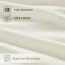 Comfort Spaces 100% Cotton Sheets Queen, Breathable, Ultra Soft Cotton Sheets, Naturally Cool Cotton Bed Sheets with 14" Elastic Pocket Fits up to 16" Mattress, All Season Sheet Set, Ivory 4 Piece