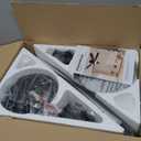 Ceiling Fans with Lights, 52" Low Profile Indoor Ceiling Fan with Light and Remote Control, Dimmable, Noiseless, Reversible, Black Ceiling Fan for Bedroom, Indoor/Outdoor Use