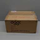 Oggi Stainless Steel Roll Top Bread Box for Kitchen Countertop with Frosted Plexilass Lid - Fits Multiple Loaves of Bread and Other Freshly Baked Goods Including Cookies, Bagels, Muffins (15-Inch by 7-1/4-Inch by 1-Inch)