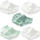 Girls Underwear Organic Cotton Cute Little Girls Panties Comfort Breathable Kids Hipster Briefs Pack of 5, Size 10-12