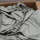 Monbix King Size Comforter Set, Olive Green King Bed Set Reversible, King Size Comforter Set 7 Pieces, Cationic Dyeing Bed in a Bag with Comforter, Sheets, Pillowcases & Shams