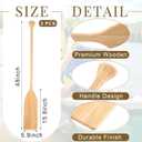 Silipull 2 Pcs 2.5-4ft Wooden Canoe Oar Paddle, 30-48'' Solid Pine Paddle Canoe, for Kayak Small Boat Water Sports Home Wall Decoration Gift for Outdoor Enthusiast