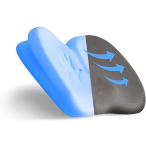 Klaudena Memory Foam Seat Cushion, Office Chair, Coccyx Cushion, Back Support, Pain Relief, Lumbar Cushion, Work Chair Pad Cushion, Sciatica, Correct Posture, Office Chair Seat Cushion