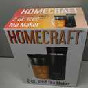 Homecraft Electric Iced Tea Maker for Sweet Tea and Cold Brew Coffee, Double Insulated Pitcher, Black, Small
