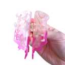 Small Dreamy Jellyfish Hair Clips,Cute Acetate Hair Clip,Small Claw Clips for Women,Pink