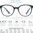MODFANS Women Reading Glasses 4Pack Large Round Frame Readers Spring Hinges with 4 Pouch, 1.25