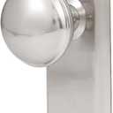 2 Pack Vintage Single Sided Dummy Door Knobs Interior, Antique Long Plate Dummy Door Knobs in Brushed Nickel