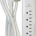 Prime Wire and Cable PB802126 6-Outlet Household Electronics Surge Protector with 14/3 SJT 8-Feet Cord