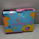 Roller Skates for Boys Girls Kids, 4 Size Adjustable Quad Skates with All Light Up Wheels for Beginners Indoor Outdoor Sports (Medium(US 2Y-5Y)Big Kid, Blue)