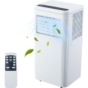 10000BTU Portable Air Conditioner 3 in 1, LCD Display Remote Control for 450 sq.ft AC Cooling, Dehumidifier, Fan for Bedroom, Office