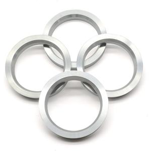 73.1mm OD to 57.1mm ID Hub Centric Rings, Silver Aluminum Hubcentric Rings for 57.1 Vehicle Hubs with 73.1 Wheel Center Bore, Pack of 4