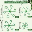 3 x 8pcs Plant Stem Support, Plant Support for Indoor Plants, 4 Sizes Climbing Houseplant Stem Holders, Reusable Plant Stabilizer, Indoor Plants Accessories
