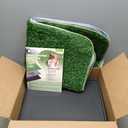 BurgeonNest Dog Grass Pad with Tray 35"x24", Includes Reusable Artificial Turf for Dog Litter Box, Ultra-Absorbent Washable Pee Pad & EVA Material Tray for Balcony, Apartment & Indoor/Outdoor Use