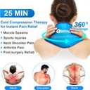 RelaxCoo Neck Ice Pack Wrap, Reusable Gel Ice Pack for Neck Shoulders, Cold Compress Therapy for Pain Relief, Injuries, Swelling, Bruises, Sprains, Inflammation and Cervical Surgery Recovery
