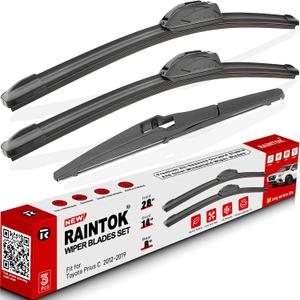 Windshield Wiper Blades Replacement for Toyota Prius C 2012 2013 2014 2015 2016 2017 2018 2019 Original Factory Quality Front Rear Wipers Blade Set for Car - 28" 14" 8" (Piece of 3)