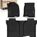 YHTAUTO Floor Mats Fit 2019-2025 2026 Chevy Silverado/GMC Sierra 1500 Crew Cab (w/o Rear Underseat Storage Box), TPE All Weather Car Mats Waterproof Odorless Floor Liner, 1st & 2nd Row Liner