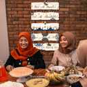 2 x Patelai 5 Pcs Eid Ramadan Islamic Wooden Wall Decor Eid Decorations for Home Start and End with Allah Wall Art Allah Pediment Inspirational Hanging Plaque Wreath for Islamic Muslim Supply(Blue)