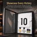 Jersey Frame Display Case, 13.8 x 17.7 Wood Shadow Box with Acrylic Front