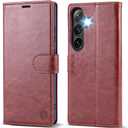 Wallet Case for Samsung Galaxy S26 Plus/S26+ 6.7", RFID Blocking Credit Card Holder, PU Leather Folio Flip Kickstand Protective Shockproof Cover for Galaxy S26 Plus(Brown, Samsung Galaxy S26 Plus)