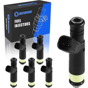 Fuel Injectors Set of 6, Compatible with 2001-2008 Ford Ranger, 2001-2007 Mazda B3000-V6 3.0L, 3 Holes, Replace Part FJ463 CM5174 4L5Z9F593A
