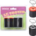 Novelty Squeeze Pooter Fart Machine Funny Prank Farting Noise Maker for Joke Children's Day Party Gift Toy,2 PCS (1 Black & 1 Red)