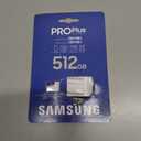 Samsung PRO Plus microSD Memory Card + Adapter, 512GB microSDXC, Up to 180 MB/s, Full HD & 4K UHD, UHS I, C10, U3, V30, A2, for Android Smartphones, Tablets, GoPRO, and DJI Drone (MB MD512SA/AM)