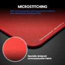 Pulsar - Paracontrol XXL Esports Level Premium Gaming Mouse Pad v2 - Medium to High Speed Pad Stitched Edge Durable Hybrid Top Surface 35 x 16 in (XXL, Red)