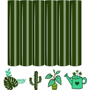 Tintnut Green HTV Heat Transfer Vinyl - 6 Sheets 12" x 10" Bronze Green Heat Transfer Vinyl HTV Iron on Vinyl for T-Shirts Compatible with Cricut/Silhouette Cameo