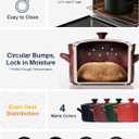 LE TAUCI 3 Quart Ceramic Dutch Oven - Lightweight, Non-Toxic, No Seasoning Needed- Oven, Microwave & Dishwasher Safe, Dutch Oven Pot with Lid for Sourdough, Soup & Stew, Midnight Blue