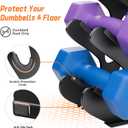 4 Tier Dumbbell Rack, Weight Rack For Home Gym, Dumbbell Stand for Free Weights