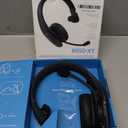 BlueParrott B650-XT Mono Bluetooth Wireless Headphones 96% Noise Canceling Over Head Trucker Headset with Mic, 100% Voice Control, IP54-Rated Protection, Active Noise Cancellation, 36 hrs. Talk Time