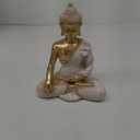Gold Buddha Statue 10.2'' - Large Indoor Buddha for Home Decor, Zen, Living Room & Meditation