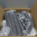 Waavryee Modern Metal Coat Rack Stand, Coat Rack Freestanding with Natural Marble Base, 360°Rotary Design Sturdy Coat Racks with 16 Hooks, White Coat Hall Tree Stand for Entryway (Black)