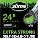 Slime Extra Strong Self-Sealing Inner Bike Tube for Bicycle Tires w/Slime Sealant Inside & Fibro-Seal Technology, 24" x 1.8"-2.3"