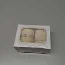 MEEDEE Ivory Velvet Ribbon 2 Inch Frayed Edge Silk Ribbons 2 Rolls 4 Yards Crinkle Crushed Ribbons Ivory Ribbon for Christmas Tree, Gift Wrapping, Holiday Decor, Wedding Favors