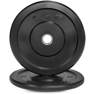 CAP Barbell Rubber Olympic Bumper Plate | Pair of 15lb Plates
