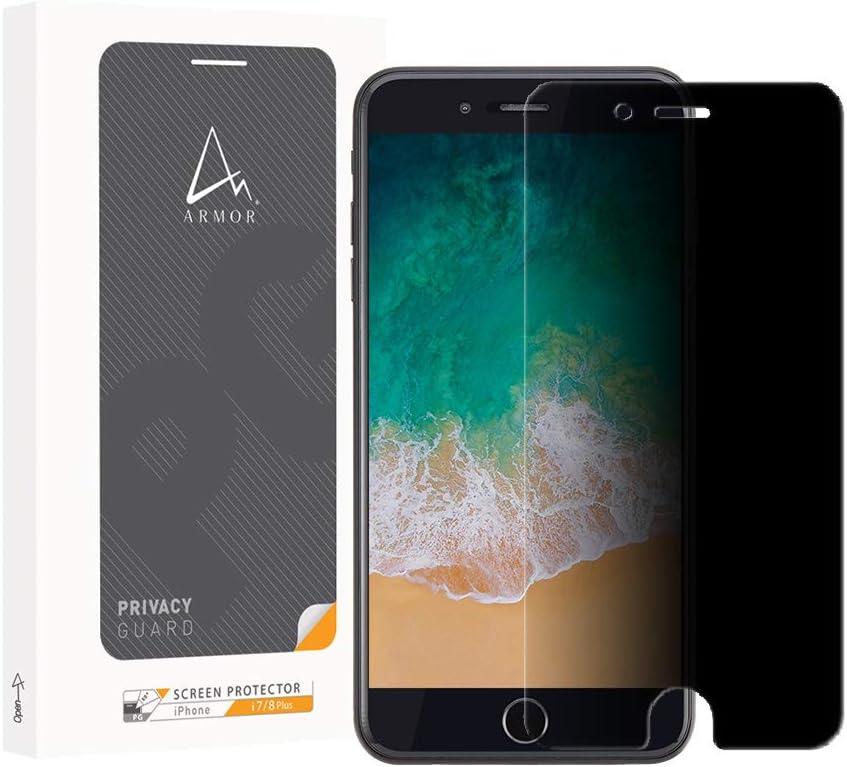 Armor Flexible Glass Screen Protector for iPhone 7/8 Plus, Privacy Guard with Anti-Glare