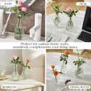 Glass Bud Vase Set of 20 - Small Vases for Flowers in Bulk - Assorted Vintage Crystal Vases for Flowers, Table Centerpieces (Clear, 20 Pcs)