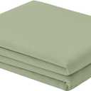 Twin Flat Sheet - Hotel Quality Twin Flat Sheet Only - Brushed Microfiber Top Sheet - Ultra Soft & Breathable - Wrinkle-Free - Easy Care - Single Flat Sheet (Twin, Sage Green)