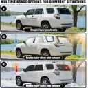 ZATOTOO Car Window Shades for Toyota 4Runner 2017-2024 Sun Shade for Side Window & Rear Windshield Double Layer for Privacy Protection UV Heat Insulation for Camping Nap Parking(No Front Windshield)