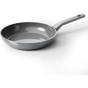 Sanho 10 Inch Frying Pan Nonstick, PFOS/PFOA/PTFE-Free Healthy Ceramic Coating, Induction Compatible Cookware for All Stovetops, Dishwasher Safe, Gray