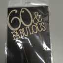 60 & Fabulous Cake Topper 60 Years Birthday Or 60th Wedding Anniversary Gold Crystal Rhinestone Party Decoration