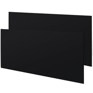 Sasylvia 2 Pcs Black HDPE Sheet 1/4" Thick, 6" x 12" HDPE Plastic Sheet Flexible High Density Polyethylene Board Solid Plastic Block for DIY Projects for Machining Home