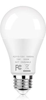 Sunsuang 6 Pack 15W A19 Non-Dimmable Light Bulbs Neutral White