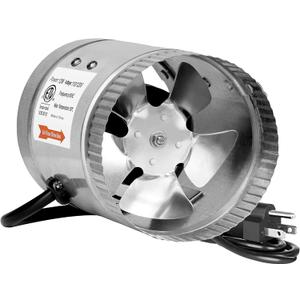 Simple Deluxe 4" 100 CFM Inline Fan, Low Noise HVAC Exhaust Fan, Suitable for Basements, Bathrooms, Kitchens, and Grow Tents, Silver
