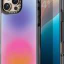 Compatible for iPhone 16 Pro Max Case Cute - Durable Shockproof 6.6 ft Drop Impact Phone Case - Black Funny Fade Out Design for iPhone 16 Pro Max 6.9"