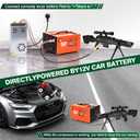 TUXING PCP Air Compressor, Max 4500 PSI / 300 Bar, Dual Power Car 12V DC or Home 120V AC, Built-in Cooling Fan, with Adapter HPA Compressor for Paintball/PCP Rifle/Mini Scuba Tank