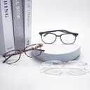 Progressive Multifocal Anti Blue Light Reading Glasses for Women and Men Fashion Eyeglasses Frame